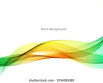 Abstract colorful modern wave background