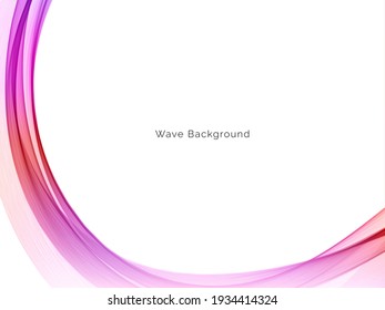 Abstract colorful modern wave background