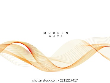 Abstract colorful modern wave background vector