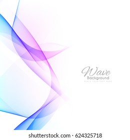 Abstract colorful modern wave background