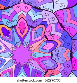 Resumen de fondo de mosaico colorido