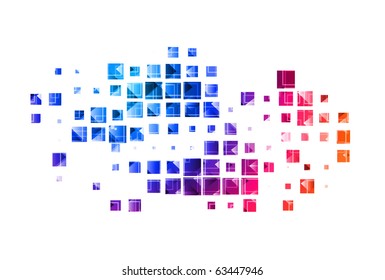 abstract  colorful mosaic background, best used of your sample text background.