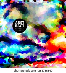 Abstract colorful mosaic background for design. Polygonal illustration