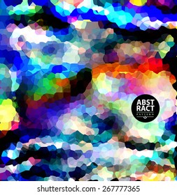 Abstract colorful mosaic background for design. Polygonal illustration