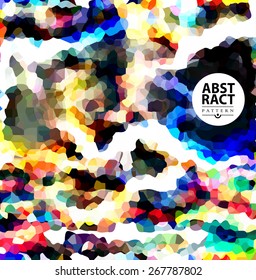 Abstract colorful mosaic background for design. Polygonal illustration