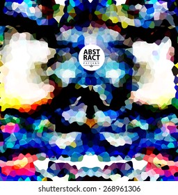 Abstract colorful mosaic background for design. Polygonal illustration