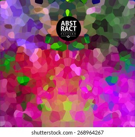 Abstract colorful mosaic background for design. Polygonal illustration