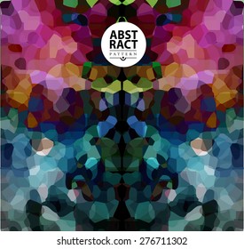 Abstract colorful mosaic background for design. Polygonal illustration