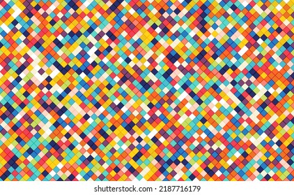 Abstract colorful mosaic background, geometric elements