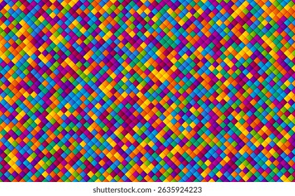 Abstract colorful mosaic background, geometric elements