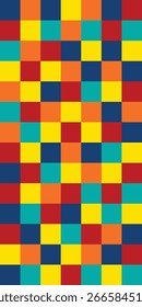 Abstractas fondo de mosaico colorido. Un patrón cuadrado. Puzzle 