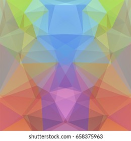 Abstract colorful mosaic background. Triangle geometric background. Design elements. Vector illustration
