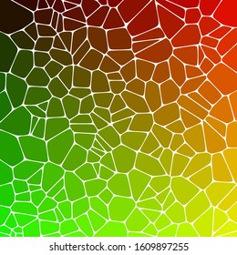Abstract colorful mosaic background. vector pattern. red and green pebbles