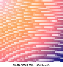 Abstrakter bunter Mosaikhintergrund. Vektorhintergrund. Farbiges Mosaik. Pixel-Kunsthintergrund.