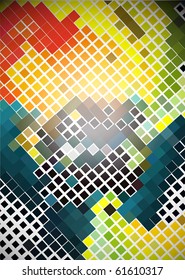 Abstract colorful mosaic background, vector illustration.