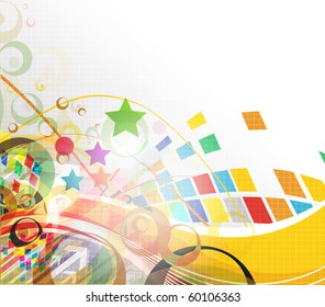 abstract colorful mosaic design,  vector illustration