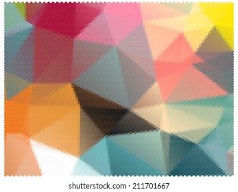 Abstract colorful mosaic pattern