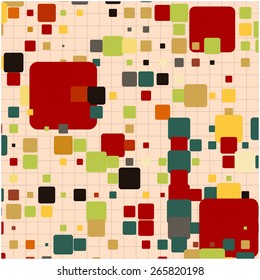 Abstract colorful mosaic pattern