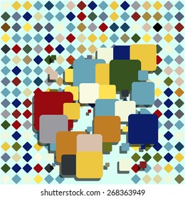 Abstract colorful mosaic pattern
