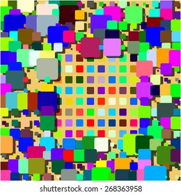 Abstract colorful mosaic pattern
