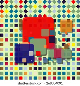 Abstract colorful mosaic pattern
