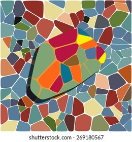Abstract colorful mosaic pattern