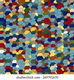 Abstract colorful mosaic pattern