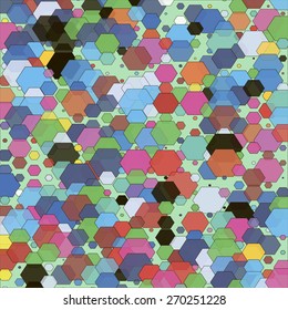 Abstract colorful mosaic pattern