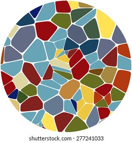 Abstract colorful mosaic pattern