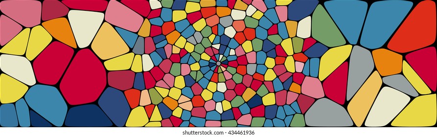 Abstract colorful mosaic pattern