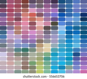 Abstract colorful mosaic pattern. Abstract background consisting of elements of different shapes arranged in a mosaic style. Vector illustration. blue, pink colors