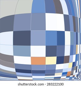 Abstract colorful mosaic pattern composed of rectangles