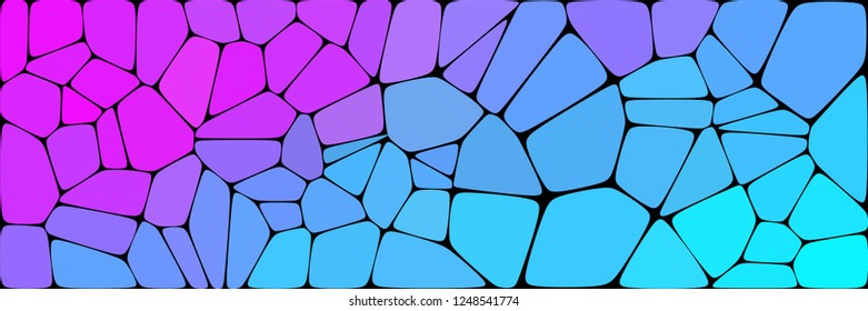 Abstract colorful mosaic pattern consisting of elements of various shapes and colors. Beautiful modern wallpaper.