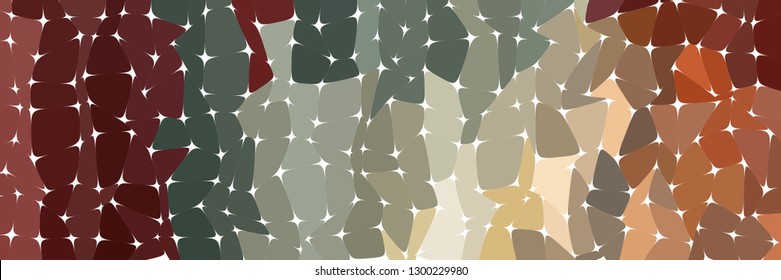 Abstract colorful mosaic pattern consisting of elements of various shapes and colors. Creative geometrical backdrop in a retro style. Colorful vintage background.