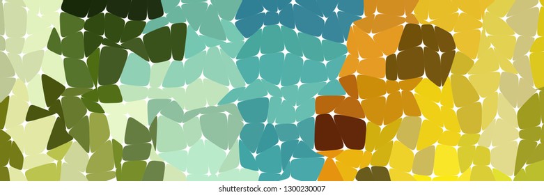Abstract colorful mosaic pattern consisting of elements of various shapes and colors. Creative geometrical backdrop in a retro style. Colorful vintage background.