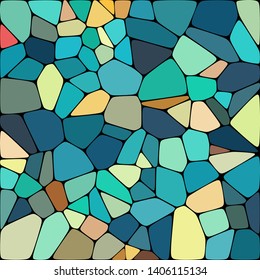 Abstract colorful mosaic pattern consisting of elements of various shapes and colors. Creative geometrical backdrop in a retro style. Colorful vintage background.