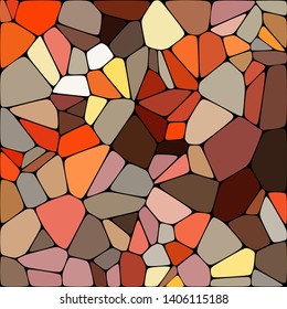 Abstract colorful mosaic pattern consisting of elements of various shapes and colors. Creative geometrical backdrop in a retro style. Colorful vintage background.