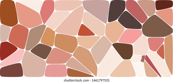 Abstract colorful mosaic pattern consisting of elements of various shapes and colors. Creative geometrical backdrop in a retro style. Colorful vintage background.