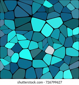 Abstract colorful mosaic pattern consisting of elements of various shapes and colors
