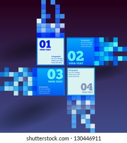 Abstract colorful mosaic pattern design, vector illustrations ib.