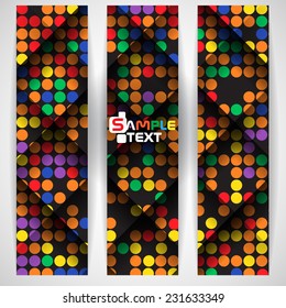 Abstract Colorful Mosaic Pattern Design. Vector Illustration. Eps 10
