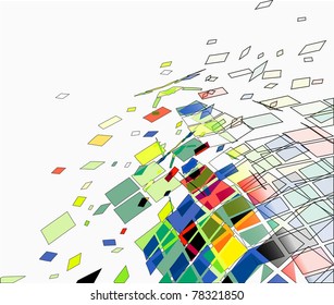 abstract colorful mosaic pattern design, vector illustration.