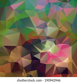 Abstract colorful mosaic pattern of geometric shapes in vector.