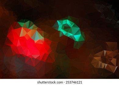 Abstract colorful mosaic pattern of geometric shapes in vector. Creative technologies background.