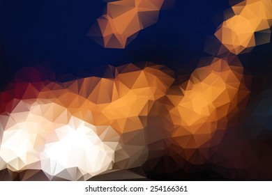 Abstract colorful mosaic pattern of geometric shapes in vector. Creative technologies background.