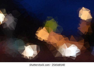 Abstract colorful mosaic pattern of geometric shapes in vector. Creative technologies background.