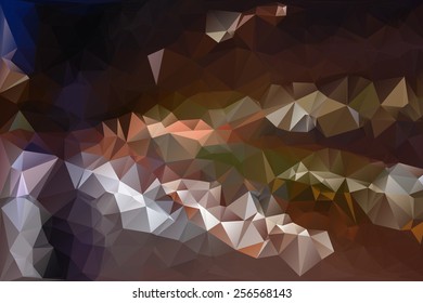 Abstract colorful mosaic pattern of geometric shapes in vector. Creative technologies background.