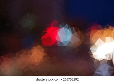 Abstract colorful mosaic pattern of geometric shapes in vector. Creative technologies background.