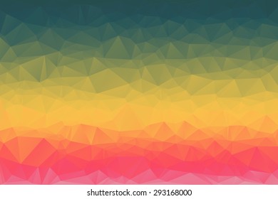 Abstract colorful mosaic pattern of geometric shapes in vector. Creative technologies background.