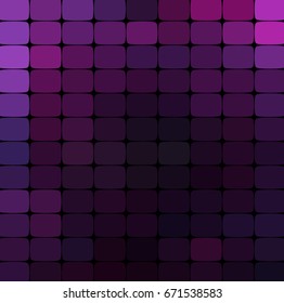 Abstract colorful mosaic pattern. Purple colors An abstract background consisting of elements of a different shape, located in a mosaic style. Vector illustration.